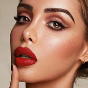 6pcs Matte Lip Gloss Set for Women,Highly Pigmented Velvet Lip Stain，Long Lasting，Waterproof Lip Makeup，Nude，Brown - Produ...
