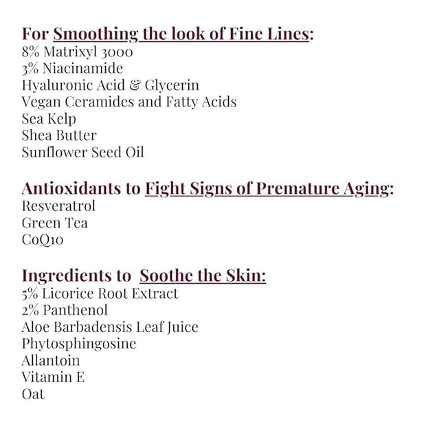 Anti-Aging Face Cream, Multi Peptide Cream, Deep Wrinkle Repair Cream, for Mature and Dry Skin, Peptide Night Cream 1.7 Fl...