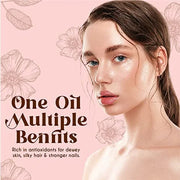 Multi-Use Oil for Face, Body and Hair - Organic Blend of Apricot, Vitamin E and Sweet Almond Oil Moisturizer for Dry Skin,...