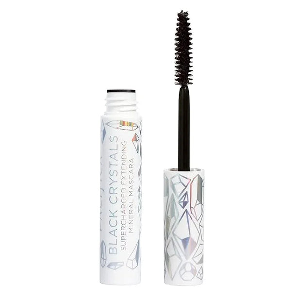 Pacifica Beauty Crystals Supercharged Extending Mineral Black Mascara, For Volume and Length + Volume, Silicone, Sulfate +...
