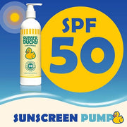 Rubber Ducky | Pump Sunscreen with SPF 50, Vitamin E Sunscreen for Face and Body | Broad Spectrum Lotion | SPF 50 Sunscree...