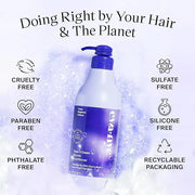 Eva NYC Tone It Down Purple Conditioner for Blonde & Color-Treated Hair, Eliminates Brassy Yellow Tones, Hair Moisturizer,...