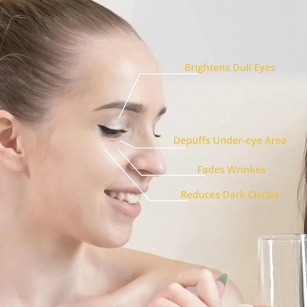 2PCS Turmeric Vitamin C Eye Cream for Wrinkle Dark Circles Under Eye Treatment Women Firm Hydrating brightening Correcting...