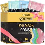 Under Eye Patches(30 Pairs), 24K Gold, Caffeine, Hyaluronic Acid, Aloe Vera Eye Masks for Dark Circles Puffy Eyes Undereye...