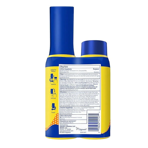 Banana Boat Kids 360 Coverage Sunscreen Mist SPF 50+ Bundle | Kids Sunscreen Spray with Refill, SPF 50 Sunscreen Spray Mis...
