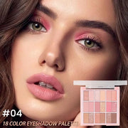 18Colors Nude Pink Rose Gold Shimmery Eyeshadow Palette Makeup,Light Nude Soft Glitter Sparkly Highly Pigmented Eye Shadow...