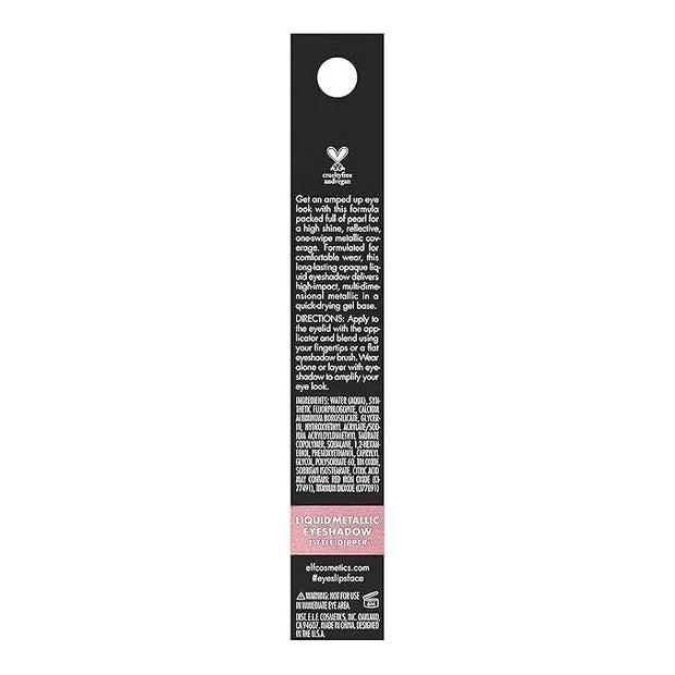 e.l.f. Liquid Metallic Eyeshadow, Gel Formula, High-Impact Multi-Dimensional Finish, One-Swipe Coverage, Little Dipper, 0....