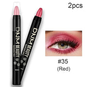 Kaely 2Pcs Cream Eyeshadow Sticks Set for Eyes Waterproof,Red Shimmer Eye shadow Stick Pencil Pen Bulk sombras en crema pa...