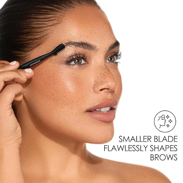 Japonesque Brow Touch Up Razors with Ultra-Sharp Stainless Steel Blades, for Removal of Unwanted Facial Hair and Peach Fuz...