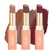 Oulac Color Rich Satin Lipstick Set For Women Nude Brown Lipsticks High Impact Lipcolor Tinted Lip Balm, Nourishing, Satin...