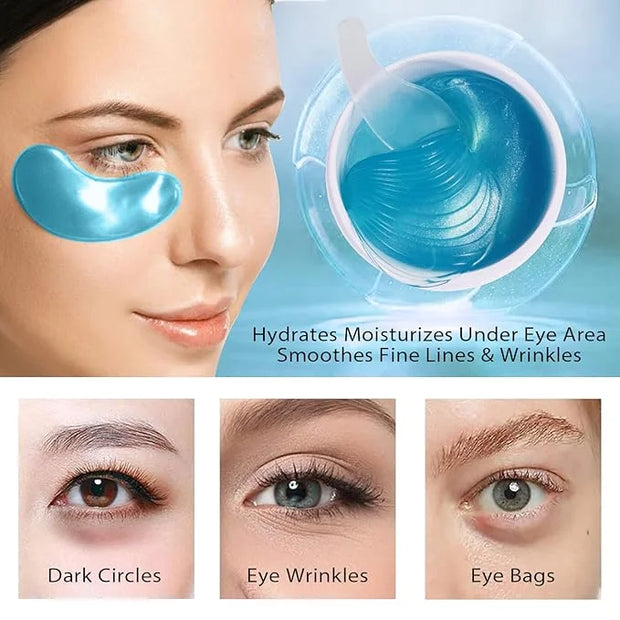 Hydrogel Eye Patches,Hydrogel Under Eye Masks for Dark Circles,Anti Wrinkle Treatment,Under Eye Gel Pads,Eye Mask for Puff...