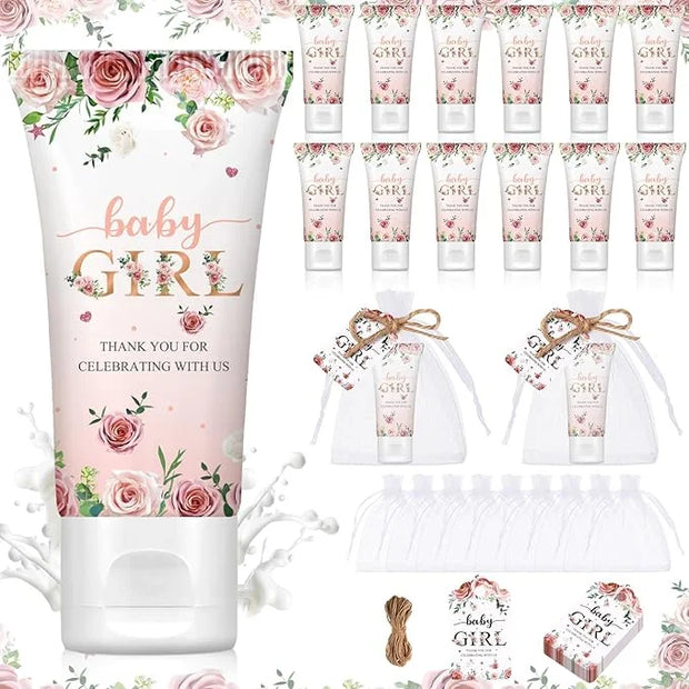 36 Sets Sunscreen for Baby Shower Party Favors SPF 30 Baby Shower Mini Sunscreen Lotion 1 oz Resistant Travel Sunscreen Bu...