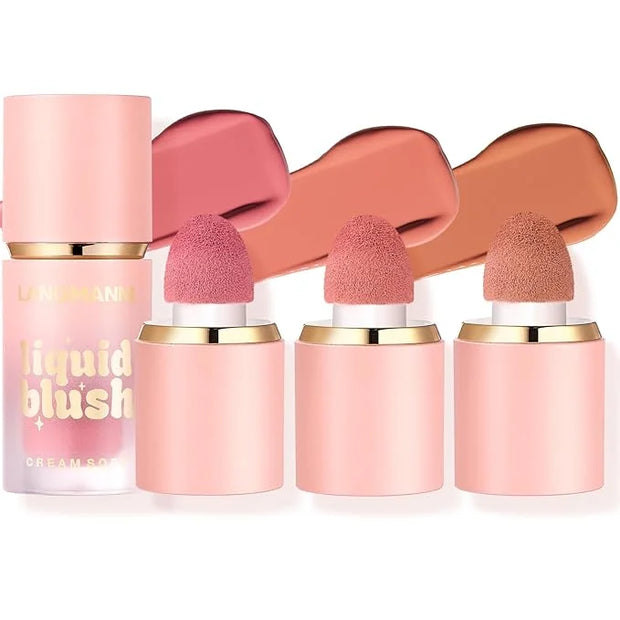 Jolilab Liquid Blush - High Pigment, Long - Lasting, Buildable Color for a Natural Glow（#1+3+5） - Product Image