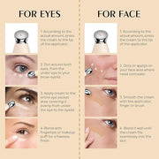 Mineral Sunscreen Eye Cream, 3-in-1 Anti-Aging Sunscreen Under Eye Treatment Cream, SPF 35, Mineral Concealer for Smooth E...