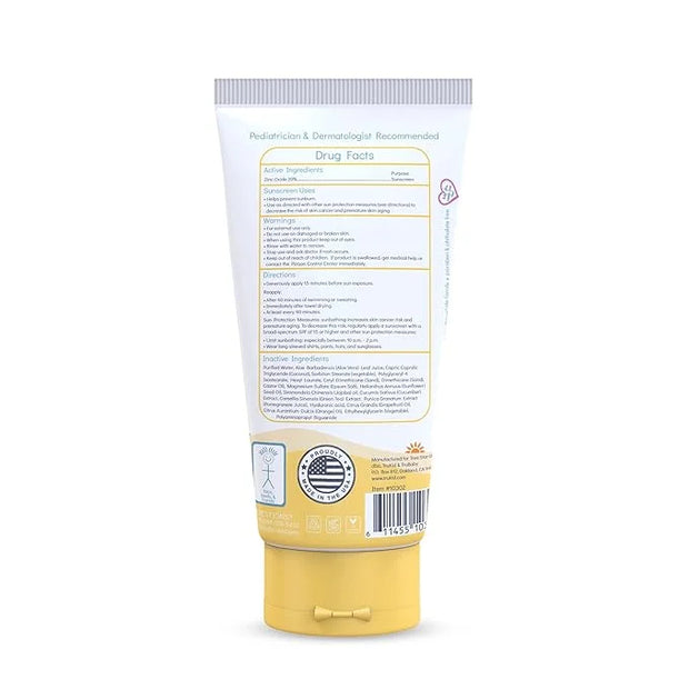 TruKid Daily SPF30 Face Sunscreen Citrus 3.4oz Baby Sunscreen, Natural Ingredients Kids Sunscreen, Reef-Friendly Travel Si...