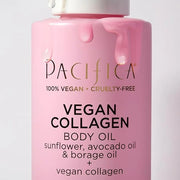 Pacifica Vegan Collagen Body Oil - Moisturizing, Hydrating Massage for Dry Skin, Soft & Radiant Glow, Jasmine Scent, 4 fl ...