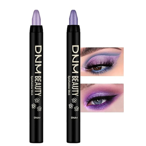 Kaely 2Pcs Cream Eyeshadow Stick Set for Eyes,Light Purple & Vioiet Shimmer Pen,Eye Brightener Halloween Makeup,sombras pa...