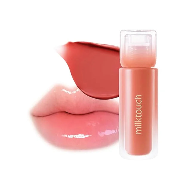 MILKTOUCH Dew Stain Sheer Lip Gloss (05 Peach Drop, 0.14 Fl Oz (Pack of 1)) - Product Image