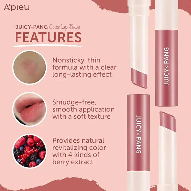 A'PIEU JUICY-PANG COLOR LIP BALM (CR02-JUJUBE) balm