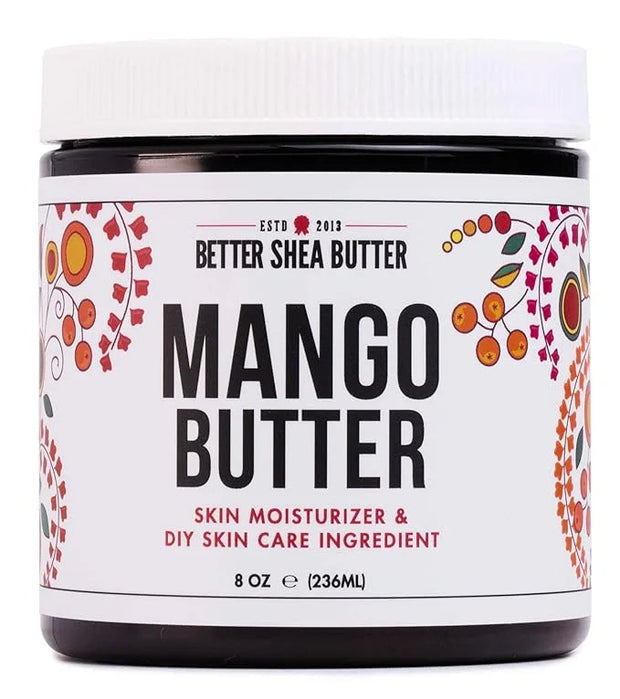 Raw Mango Butter - 100% Pure Mango Seed Butter - Natural Moisturizer for Skin and Hair - Use with Shea in DIY Body Butter,...