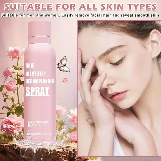 Hair Identifier Spray for Face Shaving Powder for Women Skin Body Hair IdentifyingSpray for Dermaplaning Glow Reveal Face ...