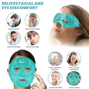 Ice Face Eye Mask for Dark Circles and Puffiness Cold Warm Compress, Gel Cold Cooling Face Mask Package for Women and Men,...