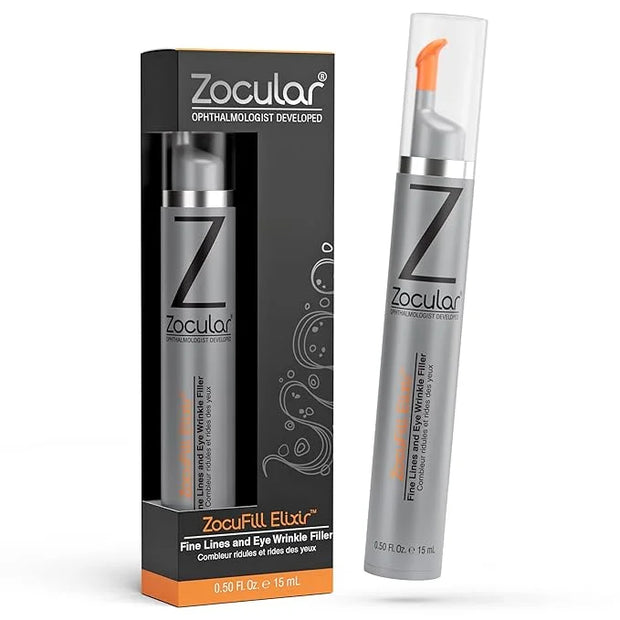 Zocufill Elixir Eye Gel and Face Serum - Eye Bags Treatment for Women and Men - Reduce the Appearance of Dark Circles, Puf...
