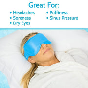 Arctic Flex Cold Eye Mask - Gel Ice Pack for Cool Sleeping, Dry Night Treatment - Reusable Hot Spa Therapy for Sleep, Skin...