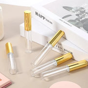 5 Pcs Empty Lip Gloss Tubes, Clear Plastic Gloss Container with Wand Refillable Lip Balm Bottle 10ml Lip Gloss Container f...