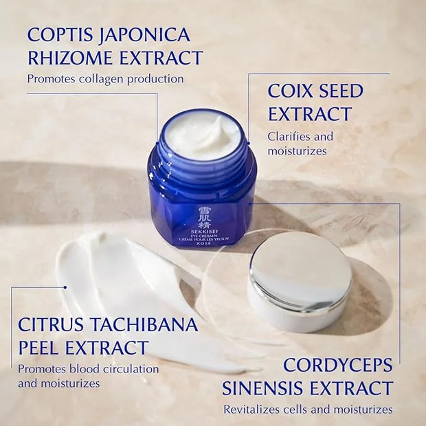 SEKKISEI Eye Cream, Ceramide and Collagen Boosting Moisturizing Cream, 0.07 Ounce - Product Image