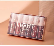 MAEPEOR Moisturizing Lipgloss Set 6PCS Smooth Hydrating Lip Gloss Neutral Nude Nourishing Glossy Lipgloss for Women and Gi...
