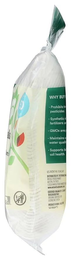 365 By Whole Foods Market, Facial Cleansing Pad Exfoliation Oval Organic, 50 Count - Product Image