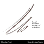 Morphe Micro Dual Eyebrow Pencil - Dual-Ended Brow Pencil Featuring a Retractable, Ultra-Precise, Pointed Tip - Richly Pig...