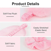 Casoty 18 Pcs Spa Headbands with Plush Sleep Eye Masks Set, Slumber Party Supplies for Women Girls, Skincare Headbands, Ma...