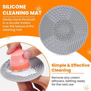 Sunscreen Applicator for Kids, Travel Size and Portable Sunblock Buddy Brush Set, Buddies Sunscreen Applicator with Cleani...