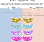 Under Eye Patches for Puffy Eyes, Reusable Ice Gel Eye Pad Cooling Eye Patch Hot Cold Therapy Eye Mask 8 Pack - Product Image