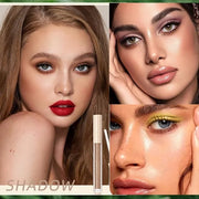 Liquid Eyeshadow Set Matte Brown Toned Eye Shadow Nude Eyeshadow Base Long Lasting(8 Color)#A - Product Image