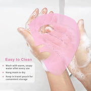 Bundle of CONBELLA Cold Face Eye Masks Ice Face Mask Hot Cold Compress and Ice Face Mask and Silicone Face Mask Cover Set ...
