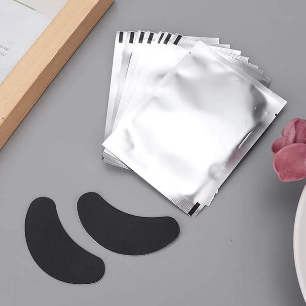 Under Eye Pads, 50 Pairs Eye Gel Pads, Eyelash Extension Pads for Eyelash Extensions Eye Mask Beauty Tool, Black - Product...