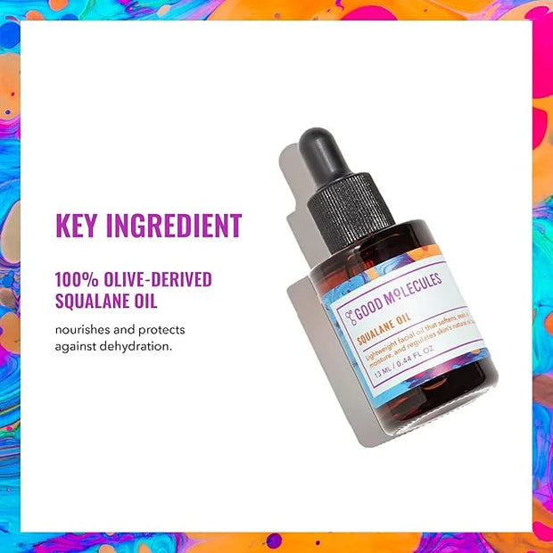 Good Molecules Squalane Oil - Moisturizer for Face, Skin, and Hair, Plumping, Firming, Anti-Aging - Skincare for Face to H...