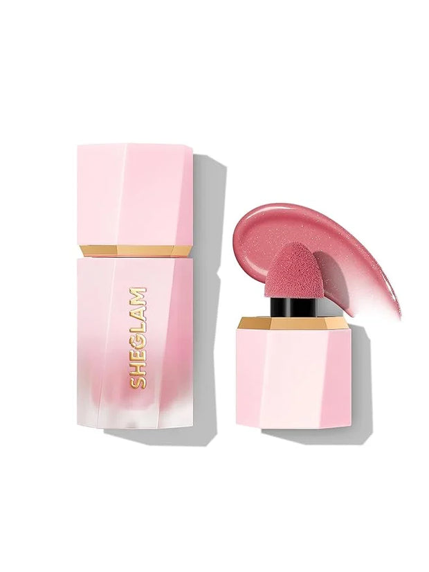 SHEGLAM Color Bloom Dayglow Liquid Blush Makeup for Cheeks Shimmer Finish - Love Cake - Product Image