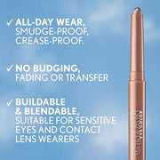 Covergirl Clean Eye Color, Icy Frost, Eyeshadow Sticks, Ultra Creamy Formula, Lightweight, Buildable Formula, Lasts All Da...