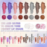 Lip Gloss Making Kit, Make Your Own Lip Gloss Kit, DIY Lip Gloss Making Supplies, Moisturizing Glitter Lip Kit Lipgloss Ma...