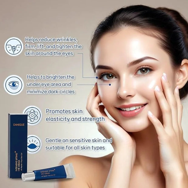 Danique Intensive Lifting Eye Cream – Peptide Phyto Stem Cell, Helps Improve Skin Appearance, Hydrates, and Smooths the Lo...
