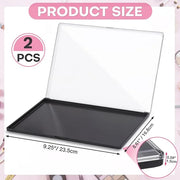 2PCS 9.25"x6.6" Large Empty Magnetic Makeup Palettes, Not