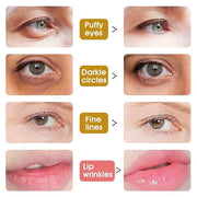 Adofect 40 Pairs Under Eye Patches and Lip Mask 24K Gold Eye Mask for Puffy Eyes Collagen Lip Masks and Crystal Eye Mask R...