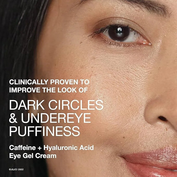 Neutrogena Hydro Boost + Eye Cream for Dark Circles & Puffiness, Under Eye Cream with Caffeine, Hyaluronic Acid and Peptid...