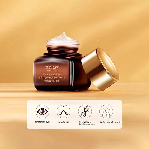 BLUE LOVE Anti-Aging Eye Cream – Reduces Dark Circles & Puffiness, Moisturizing Under-Eye Bags & Fast-Absorbing Wrinkle Tr...