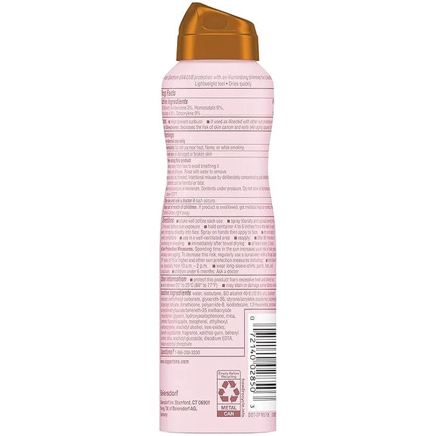 Coppertone Glow with Shimmer Sunscreen Spray SPF 50, Water Resistant Spray Sunscreen, Broad Spectrum SPF 50 Sunscreen Pack...