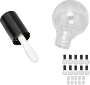 10Pcs 5ml Empty Lip Gloss Tubes Containers Cute Ball Type Plastic Refillable DIY Lip Gloss Bottle, Reusable Empty Bottle T...